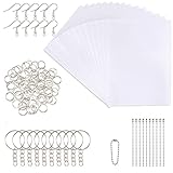 Schrumpffolien Set ,schrumpffolie Set für DIY Handwerk 150 Stück Wärme Plastikblatt Kit...