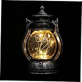JUMPLAWN Tragbare Vintage LED Laterne für Camping Retro Zeltlampe Handliche Pferdelampe...