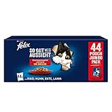 FELIX So gut wie es aussieht Katzenfutter nass in Gelee, Sorten-Mix, 44er Pack (44 x 85g)