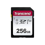 Transcend Highspeed 256GB SDXC Speicherkarte (für Digitalkameras; Bilder & Videos;...