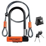 Kryptonite Evolution Mini 7 Kabel Kryptoflex Verschluss, schwarz/orange, One Size