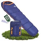 zeitgeist OUTDOOR Schlafsack Erwachsene [Stretch Sleeping Bag] Wasserabweisender...