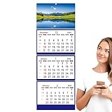 Kalender mit drei Monatsansichten 2025, großer Monatskalender, 3 Monatskalender 2025,...