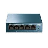 TP-Link LS105G 5-Ports Gigabit Netzwerk Switch (5 RJ-45 Lan Ports, robustes...