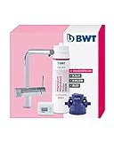 BWT Wasserfilter AQA Drink Pure Loft | 2-Wege Wasserhahn mit L-Auslauf & ausziehbarer...