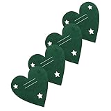 GATHINESS 4 Stück Weihnachtsdekoration Grüne Dekorationen Geschirr Herzförmige...