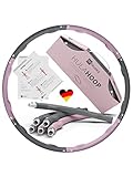 FITCELLENCE® | 1,2kg | 90cm Durchmesser | 5-6 Teile | Hula Hoop Reifen für Erwachsene |...