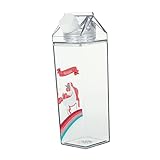 INOOMP 2 Stück Milchbecher Sport-Wasserkrug Mini-Wasserflasche Glaskrug...