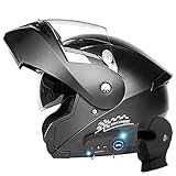 Motorradhelm Klapphelm Mit Bluetooth Motorrad Integrierter Bluetooth-Helm,Sturzhelm Mit...