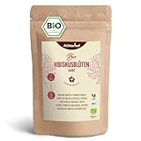 Hibiskusblüten Bio ganz getrocknet 1000g | leicht säuerlich-fruchtiger Geschmack | in...