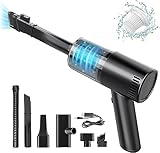 FSZBWL Akku Handstaubsauger, 15000Pa USB aufladbar Tragbar Leicht Mini Staubsauger,...