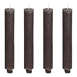 ukiyo 4er Pack Rustikale Macon Kirchenkerzen H:22 cm Ø:3,5 cm Dicke Stabkerze Brenndauer...