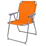 Praktisch und Gut. Campingstuhl Faltstuhl Stoff Orange Camping-Klappstuhl Anglerstuhl...