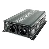 Spannungswandler 12V 1500 3000 Watt 230V - Wechselrichter für den mobilen Anschluss von...