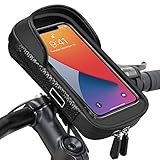 Wasserdicht Handyhalterung Handyhalter Fahrrad Lenkertasche 360°Drehbarem Outdoor...