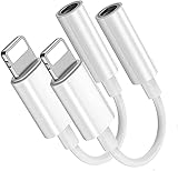 iPhone 3,5 mm Kopfhörer-Adapter [Apple MFi zertifiziert] 2er Pack Lightning auf 3,5 mm...