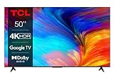 TCL 50P639 50 Zoll (126cm) LED Fernseher, 4K UHD, Smart TV, Google TV, HDR 10, Dynamic...