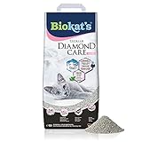 Biokat's Diamond Care Fresh Katzenstreu mit Babypuder-Duft - Feine Klumpstreu aus Bentonit...