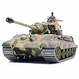 GXZZ 2.4GHz RC Panzer Ferngesteuert King Tiger II, 1/16 Panzer Militär Spielzeug mit...