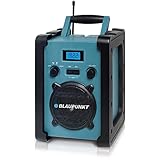 Blaupunkt BSR 20 Baustellenradio mit Akku – Tragbares Radio mit Bluetooth robust...