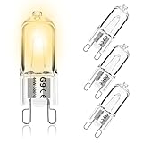 Jaenmsa G9 Backofenlampe 40W 300 Grad & Halogen Dimmbar 230V, bis 300°C Hitzebeständiges...