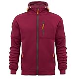 Vocha Herren Hoodie Sweatjacke Kapuzenpullover Sweatshirt Kapuzenjacke mit Reißverschluss...