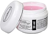 LED/UV-Fiberglas Gel dickviskose milchig rosa 1 Phasengel, Aufbaugel (30 ml (1er Pack))