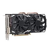 Elprico RX580-Grafikkarte, 8 GB GDDR5 256-Bit-Spielegrafikkarte mit Zwei Lüftern,...