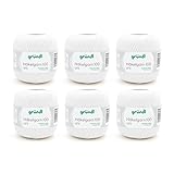Gründl Wolle Häkelgarn 100 aus 100 % Baumwolle, 6 x 100 g Knäuel, Nadelstärke 1,5 - 2,...
