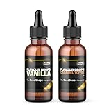 Flavour Drops zuckerfrei Set 2x 50 ml - Vanille & Karamell-Toffee | Geschmackstropfen OHNE...