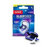 Alpine SleepDeep Weiche Ohrstöpsel zum Schlafen, Größe M/L, 3D-Ovalform und...