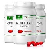 MoriVeda Neptune Krillöl Kapseln I hochwertiges Omega 3-6-9, Astaxanthin, Antioxidantien...