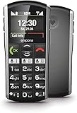 Emporia SIMPLICITY Handy, 2 Zoll Farbdisplay, große Tasten, SOS-Taste, Ladestation,...