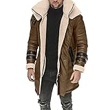 Find Mantel Herren Herren Plus Size Wintermantel Reverskragen Langarm Gepolsterte...