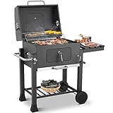 Grau Holzkohlegrill, Grillwagen, Holzkohlegrills XXL, kohlegrill, Holzkohlegrill mit...