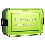 SIGG Lunchbox mit Gravur personalisiert in grün | leichte Brotdose aus Aluminium, BPA...