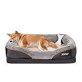 JOYELF Großes Hundebett Memory Foam orthopädisches Hundebett & Hundesofa mit abnehmbarem...