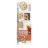 Witte Molen, Puur Pauze Sticks Perroq Banane & Hagebutte, 140 g, 3 x im Ofen gebacken (2...