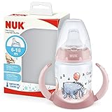 NUK First Choice+ Trinklernflasche | 6–18 Monate | 150 ml | Temperature Control Anzeige...