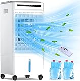 Klimaanlage Mobile Klimagerät Luftkühler mit Wasserkühlung 8L Wassertank Klimaanlage...