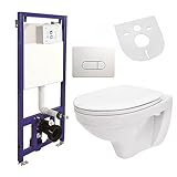 WC-Vorwandelement Wand WC SET WC-Sitz Soft Close Komplettset Spülkasten NEU OVP