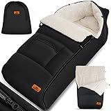 KIDIZ® Babyfußsack Baby Fußsack Winterfußsack Babyschale mit Reißverschluss...