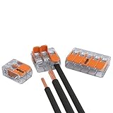 WAGO 30er Set Connection terminals 15x 2 Wires 10x 3 Wires 5X 5 Wires with Lever 0,2-4 qmm...