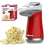 Edihome, Popcornmaschine, Popkornmaschinene, Elektrischer Popcorn Maker, 1200 W, Inklusive...