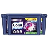 Coral Waschmittel Caps Black Velvet Allin1 Colorwaschmittel für dunkle Wäsche 3x 50 WL...