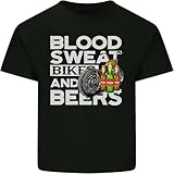 Rumin Men's Blood Sweat Bikes & Beer Funny Motorcycle Mens Cotton T Shirt Tee Top T Shirt...