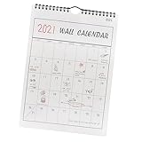 STOBOK 2021 Desktop-Kalender Tragbares Whiteboard Büro-Schreibtischkalender Faltbares...