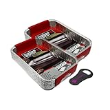 pynkbee® GRYLLBEE 2er Set (2x10 Stück) Weber 6415 Alu-Tropfschalen + Magnet...