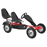 ArtSport 2-Sitzer GoKart — Tretauto für Kinder mit höhenverstellbarem Lenkrad & 2...