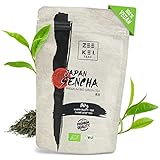 MatchaMagic Bio Sencha Tee - Japanischer Grüntee 80g - Lose Grüntee Blätter -...